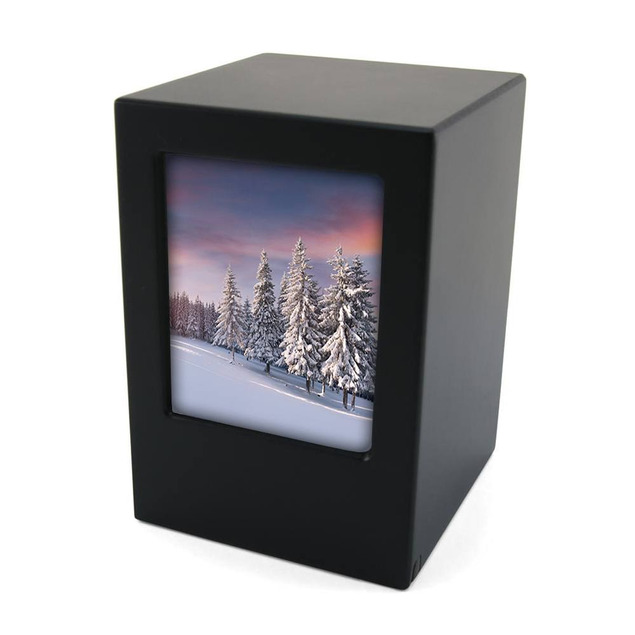 Photo Urn Black, Full Size Urn (CMPK-200)